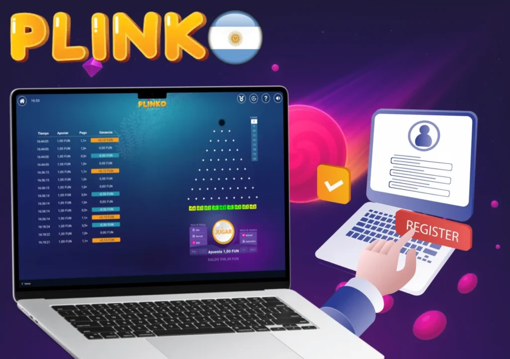 Interfaz de Plinko en móvil, con monedas de apuestas reales y jugadora emocionada